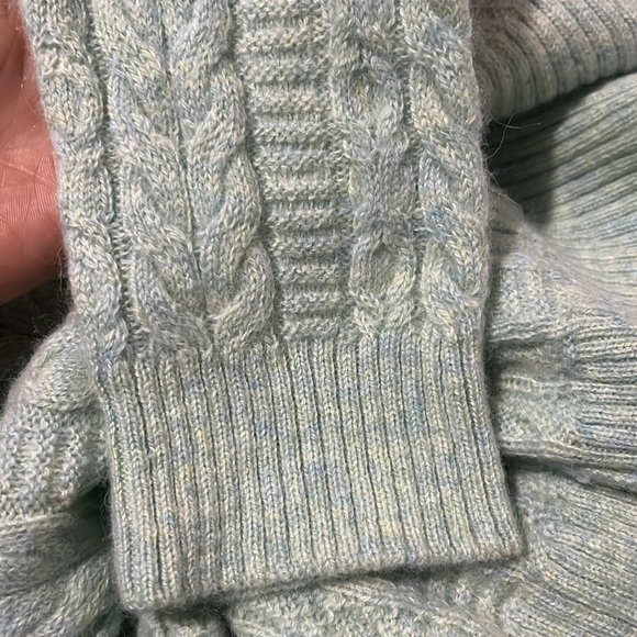 Peruvian connection luxe cable cardigan button front size large - Picture 7 of 11